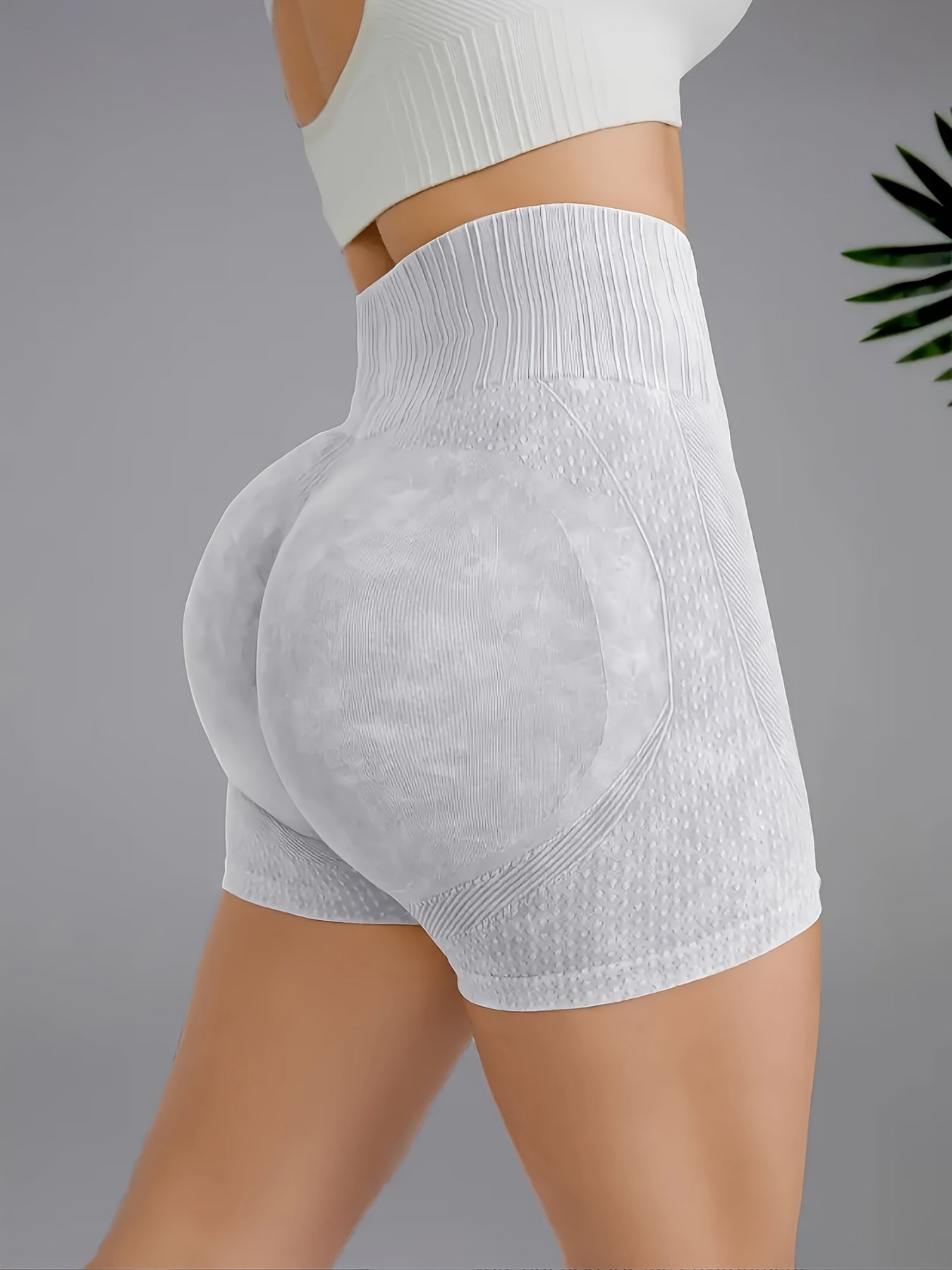High Stretch Yoga Shorts Solid Running Workout Sports Shorts Women's Activewear