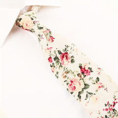 Men's Floral Tie for Party Wedding