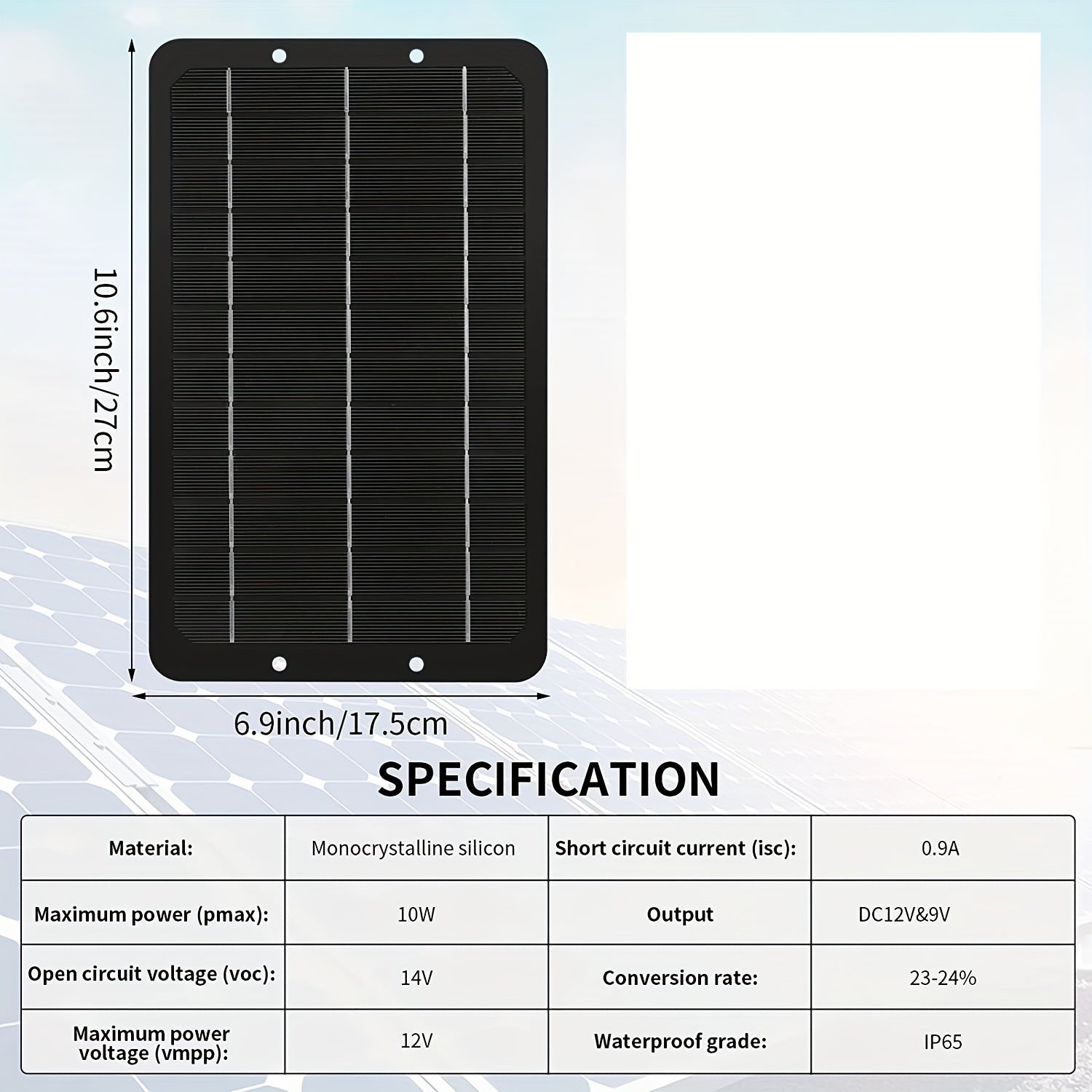 10W 12V Solar Panel Dual Fans Kit Portable Ventilation Fan Outdoor Waterproof