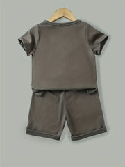 Boys Summer Letter Outfit Shorts & T-shirt Set
