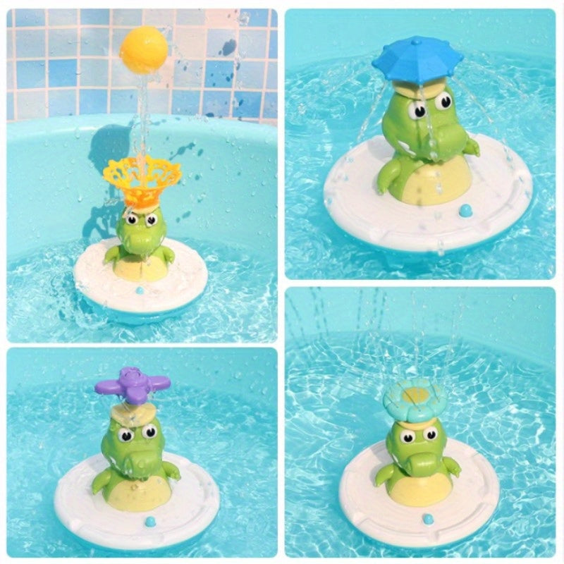 Crocodile Pool Bathroom Toy - Colorful Cartoon Animal Shapes ABS Material