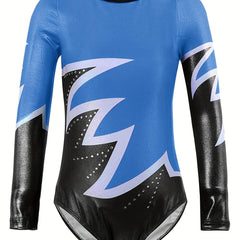Girls Slim Long Sleeve Ballet Leotard for Dance