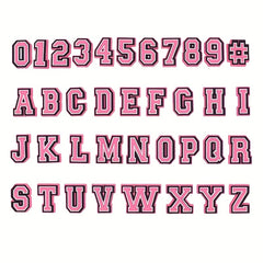 37pcs Pink Letter Shoe Charms For Sandals Christmas Birthday Gift Party Favors