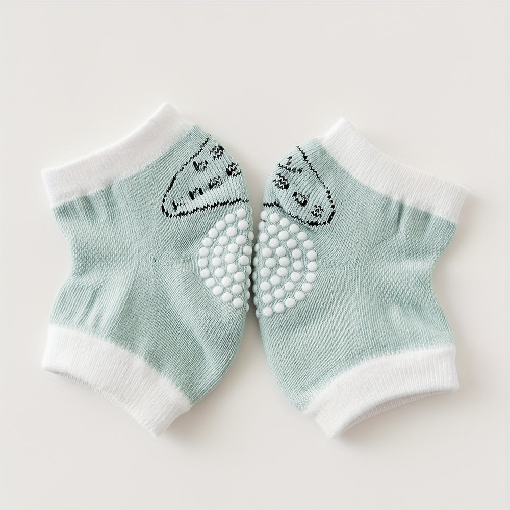 2 Pairs Non-slip Baby Knee Protection Pads Wear-resistant Socks