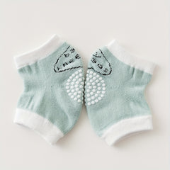 2 Pairs Non-slip Baby Knee Protection Pads Wear-resistant Socks