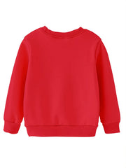 Fancy Smile Face Print Boys Long Sleeve Sweatshirt