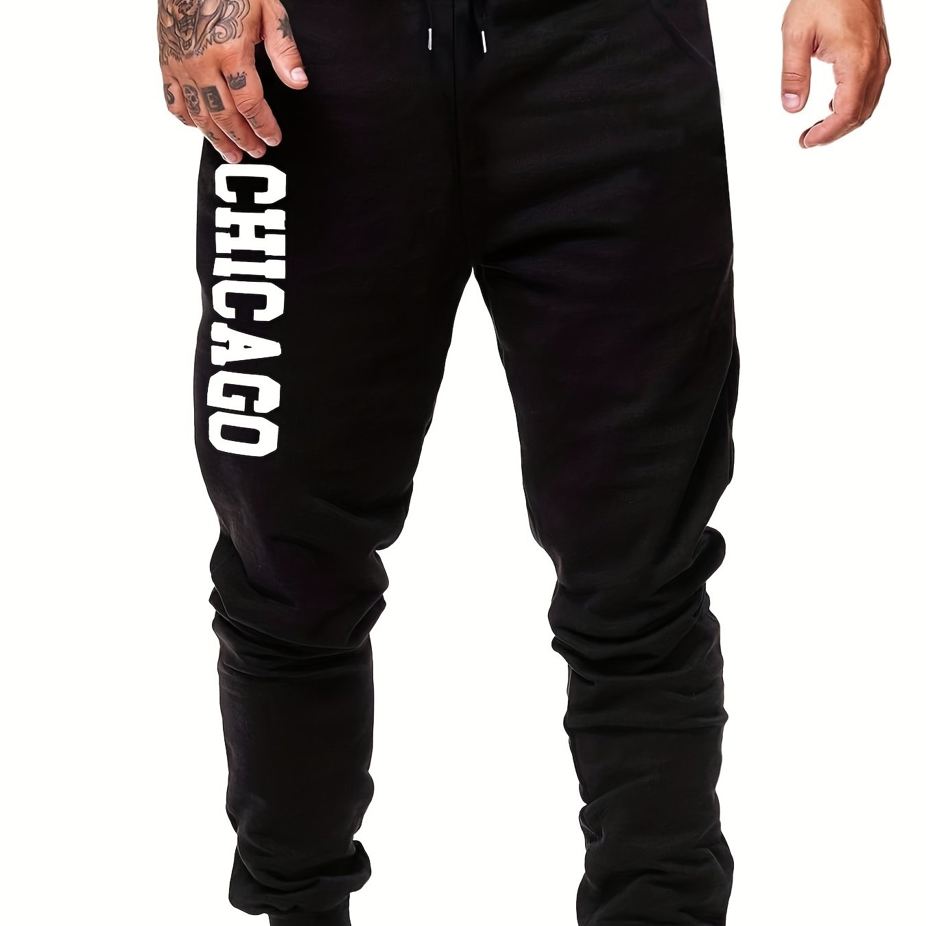 Chicago Men's Drawstring Sweatpants with Pockets