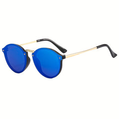Men's Large Frame Metal Sunglasses UV Protection