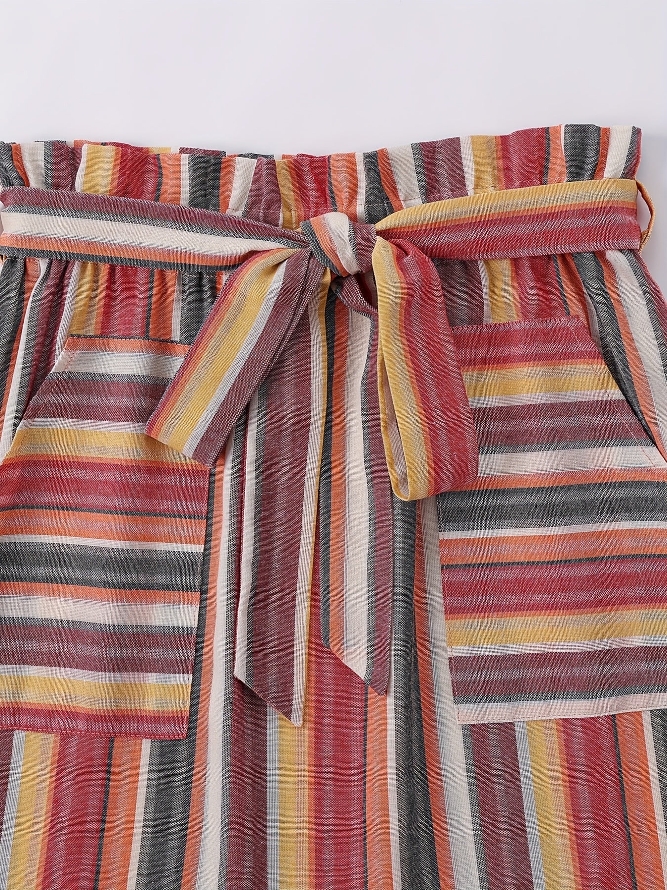 Retro Striped Skirt Casual Summer & Spring Women's Clothing