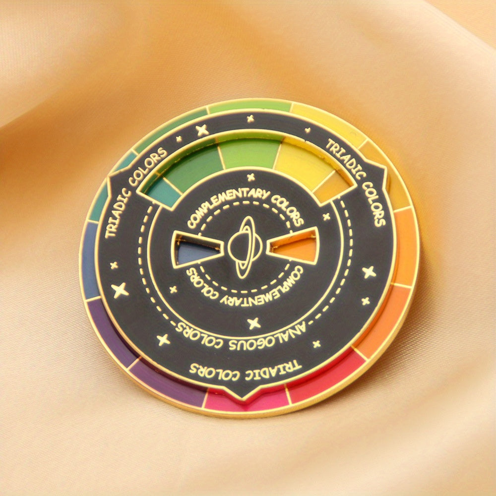 Colorful Rotatable Brooch for Girls