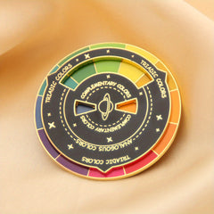 Colorful Rotatable Brooch for Girls
