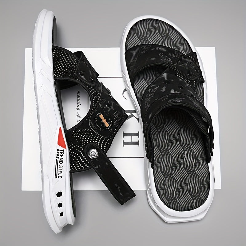 Men's Slip on Sandals Casual Open Toe Outdoor Beach Shoes