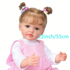 Adorable 21in Soft Silicone Vinyl Baby Doll Toy - Perfect Gift for Kids