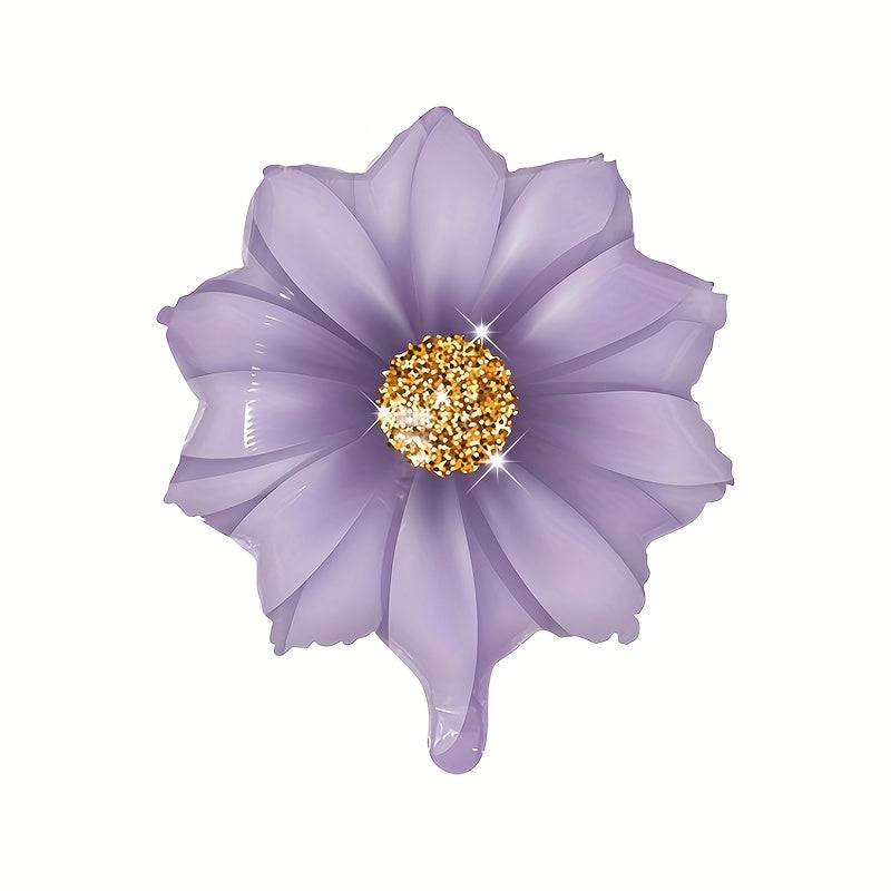 50pcs Flower Aluminum Balloons for Birthdays and Photos