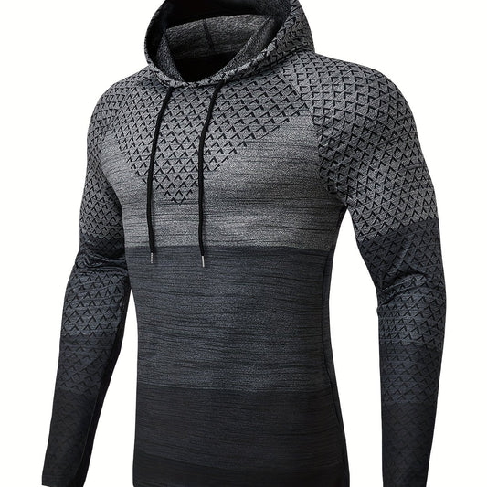 Men's Graphic Hoodie High Stretch Long Sleeve
