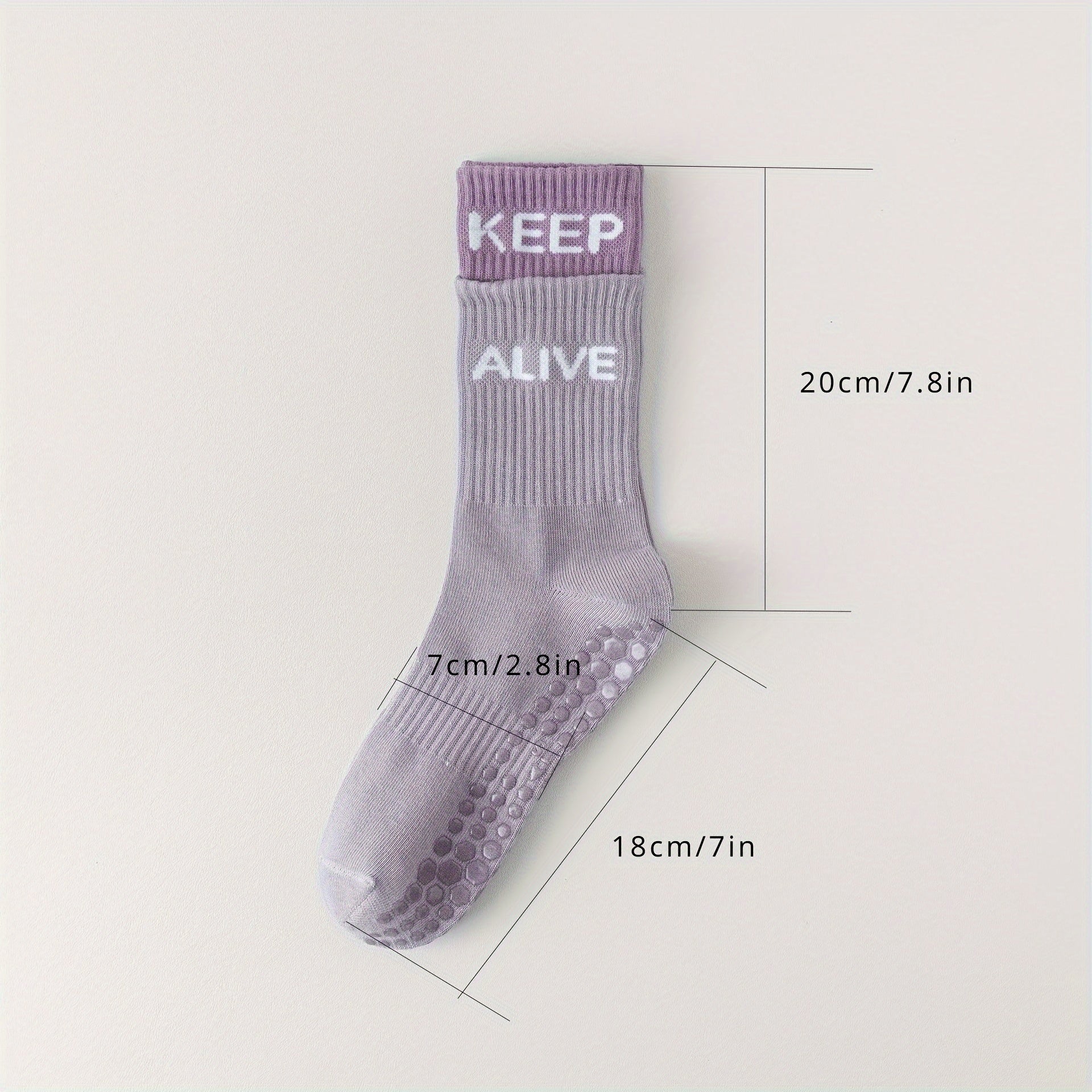 Breathable Yoga Socks With Silicone Dots Non-slip Indoor Gym Fitness