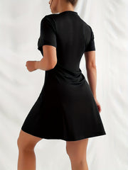 Comfy Short Sleeve Lounge Dress for Women