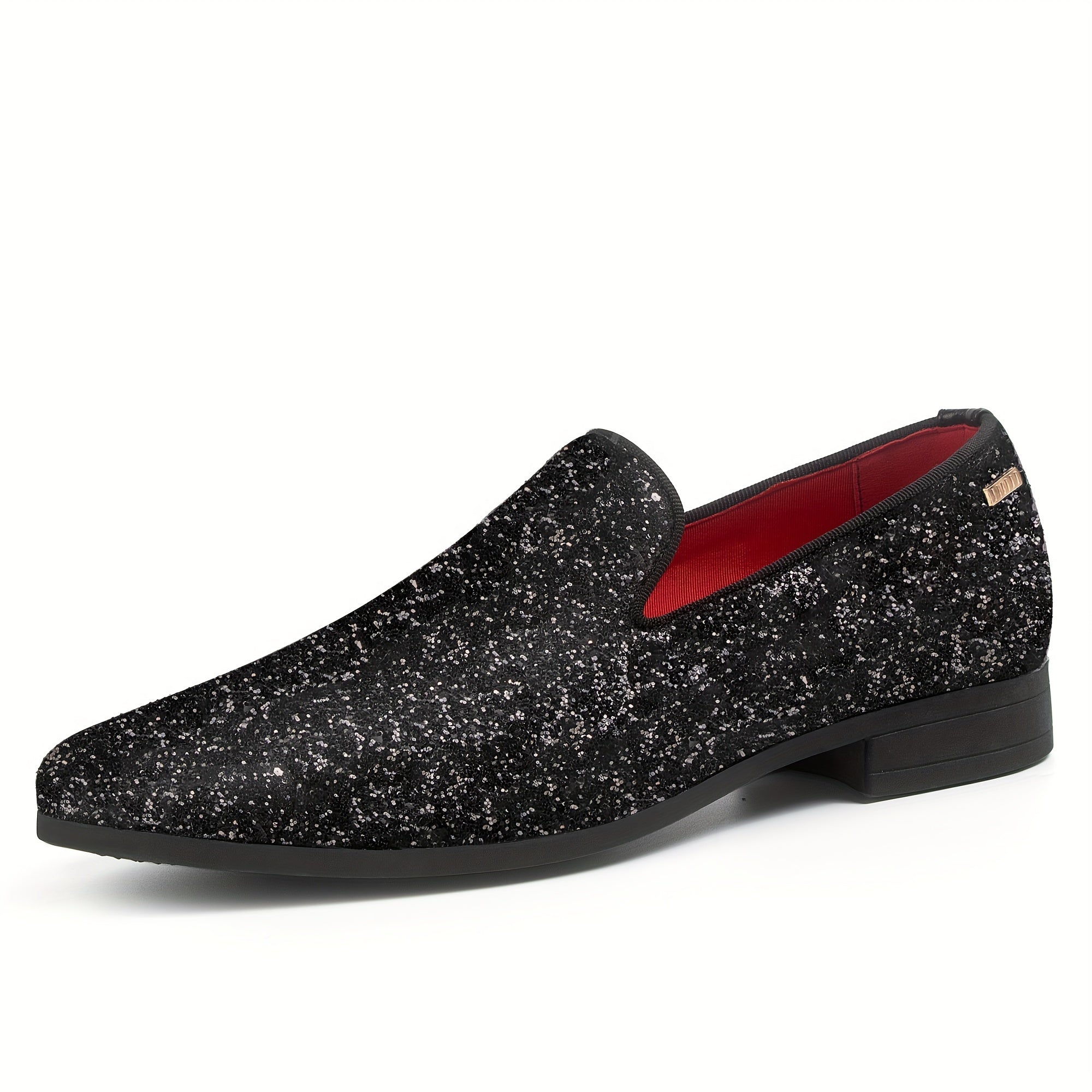 Men's Glittering Slip On Loafers Smart Casual Shoes