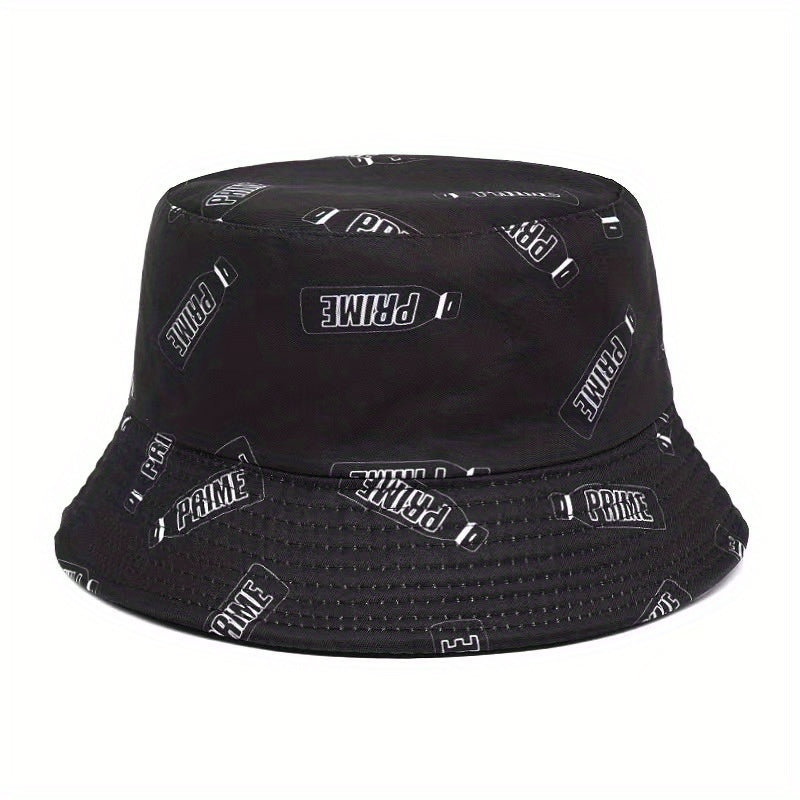 Colorful Bottle Print Bucket Hat Reversible Hip Hop Candy Basin Hat