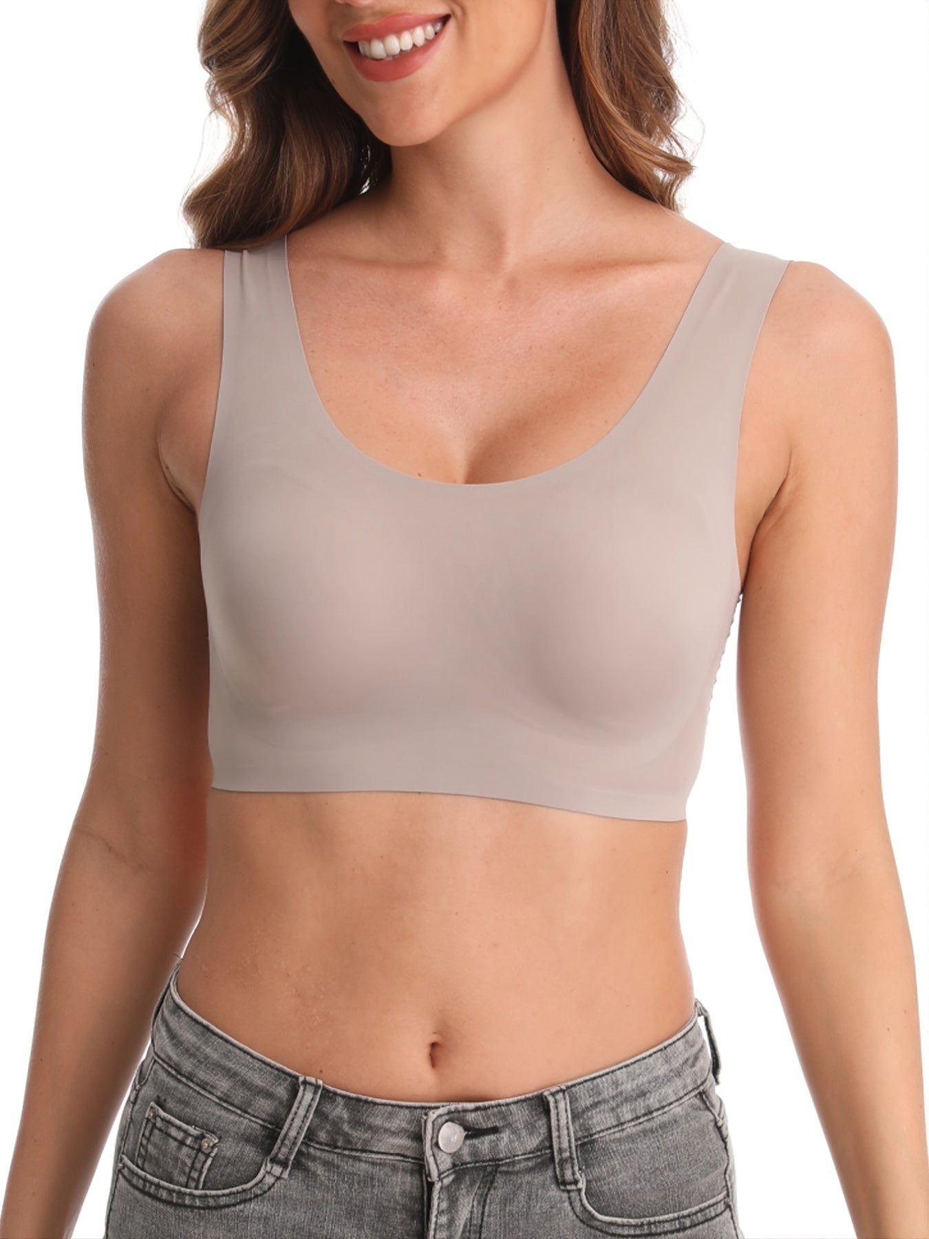 Seamless Wireless Lounge Unlined Scoop Bra