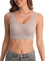 Seamless Wireless Lounge Unlined Scoop Bra