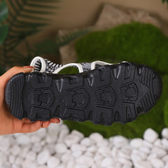 Women's Cutout Breathable Summer Sandals Lace up Lightweight
