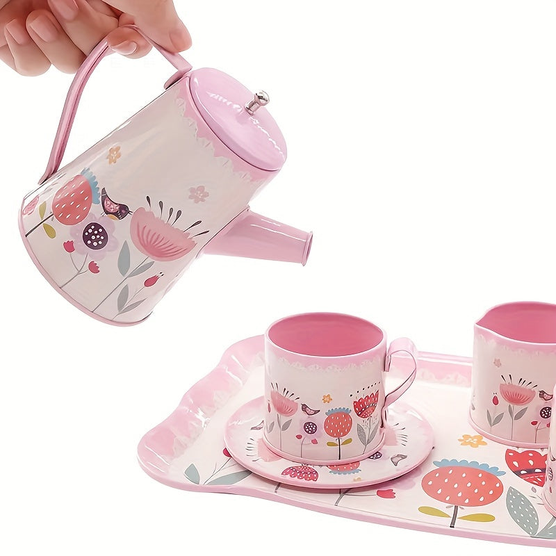 Girls Toys Tea Set Toy DIY Pretend Play Toy for Children Kids