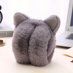 Foldable Large Cat Head Earmuffs Warm Ear Warmer