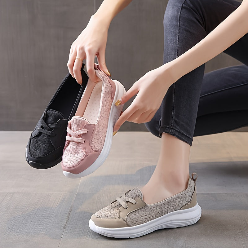 Women's Non Slip Casual Walking Shoes Lightweight Slip on Outdoor Flats