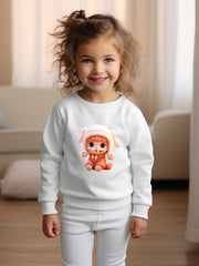 OERYUI Cartoon Girl Graphic Sweatshirt Kids Pullover Christmas Gift