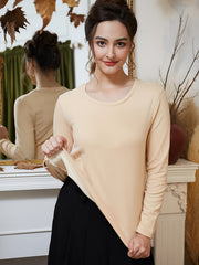 Women's Thermal Underwear Top Long Sleeve Crew Neck Soft & Comfortable