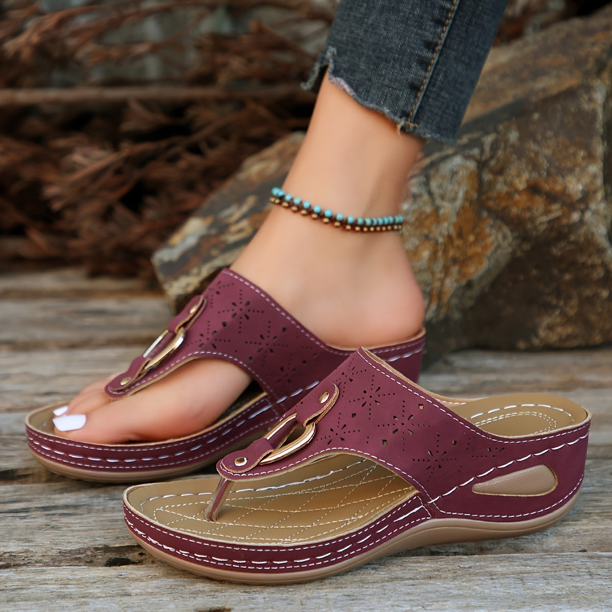 Women's Soft Sole Anti Skid Slippers Flip Flops Sandals