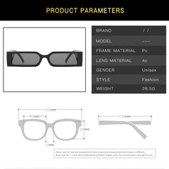 Retro Punk Square Frame Men's Sunglasses UV400