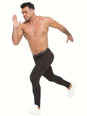 Men's Sports Leggings Active High Stretch Compression Pants