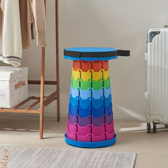 Portable Folding Telescopic Stool Lightweight Plastic Stool