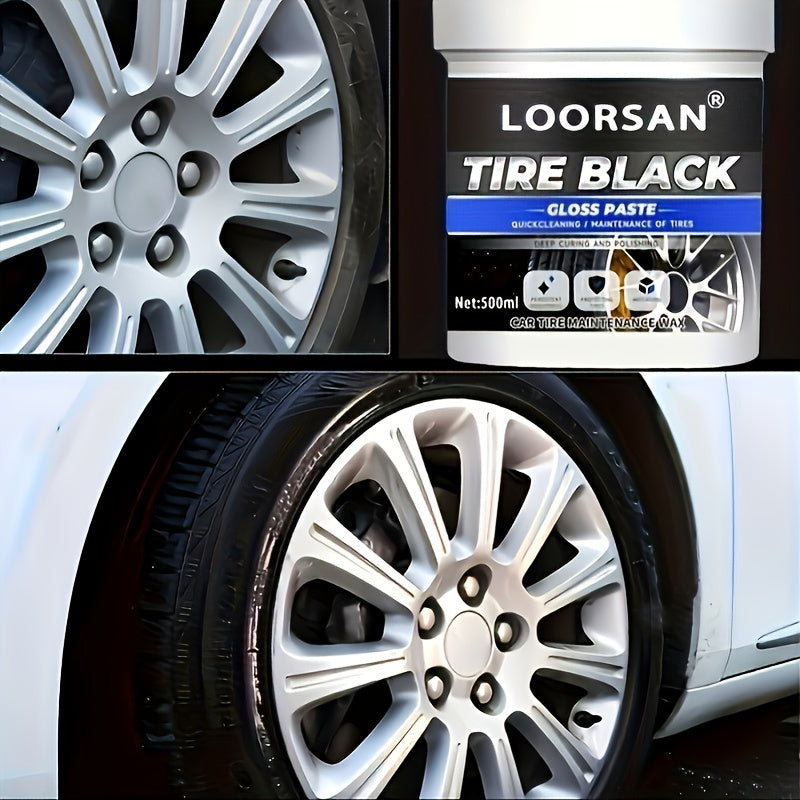 Tire Refurbishment Coating Paste Wax Polish Gloss Cleaner Protecting Tires
