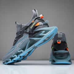Men's Breathable Blade Shoes Running Athletic Sneakers Grey