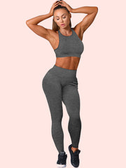 Women's Seamless Yoga Padded Sports Bra & Leggings Set