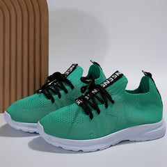 Women's Mesh Breathable Running Shoes Lightweight Lace Up Travel Walking