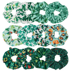 St. Patrick's Shamrock Hair Scrunchies Set