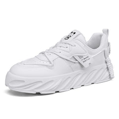 Men's Platform Lace-up Sneakers Easy to Clean Casual Walking Shoes