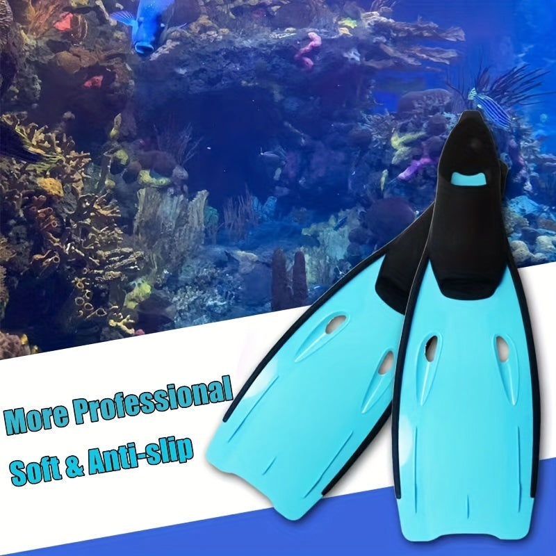 Men's Non Slip Snorkeling Fins - Soft & Comfortable Swim Fins