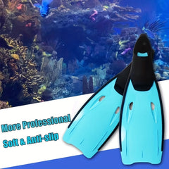Men's Non Slip Snorkeling Fins - Soft & Comfortable Swim Fins