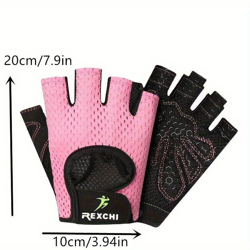 Half Finger Fitness Gloves Non slip Breathable Workout Gloves Hand Potection