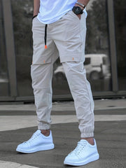 Men's Slim Fit Tapered Joggers with Drawstring Waist