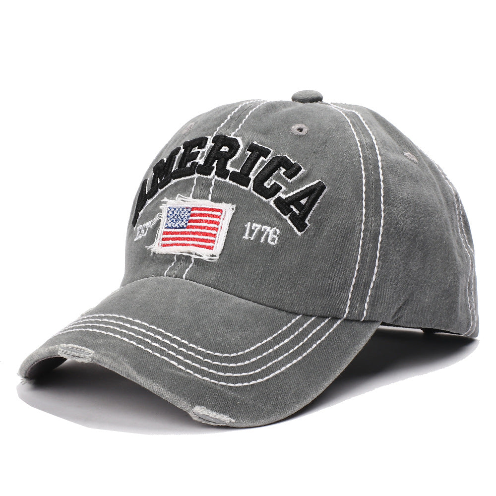 Vintage Letter Embroidery Baseball Cap