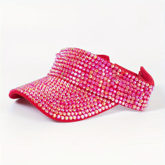 Y2K Candy Rhinestone Visor Hat UV Protection Baseball Cap