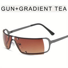 Y2K Cyberpunk Sunglasses Metal Sun Shades UV400