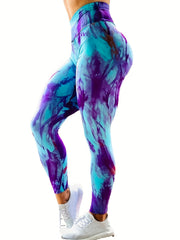 Tie Dye Quick Drying High Stretch Yoga Leggings