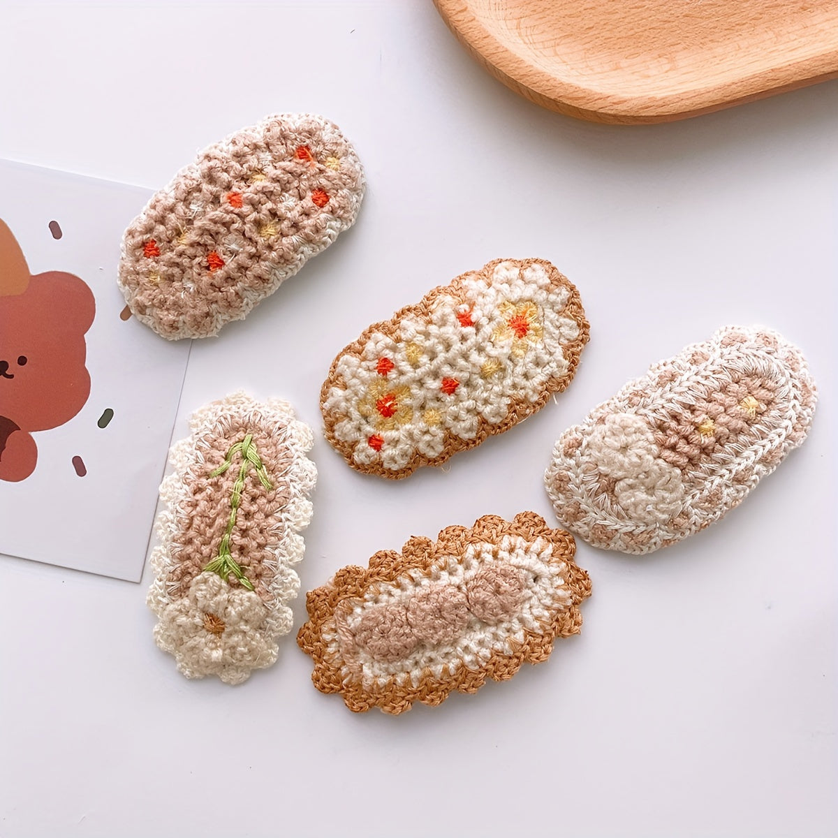 Lace Knitted Sweet Hairpin for Kids